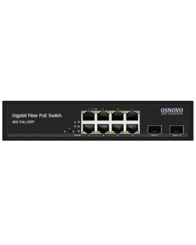 SW-80802(150W). Промышленный PoE коммутатор Gigabit Ethernet на 10 портов. OSNOVO в Майкопе