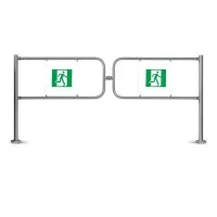 PERCo-BH02 1-18. Комплект створок ограждения. PERCo