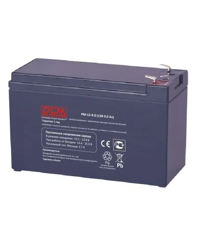 PM-12-9.0. Аккумулятор герметичный свинцово-кислотный. POWERCOM в Майкопе