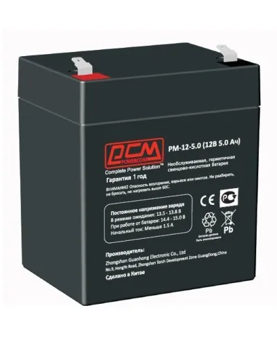 PM-12-5. Аккумулятор герметичный свинцово-кислотный. POWERCOM в Майкопе
