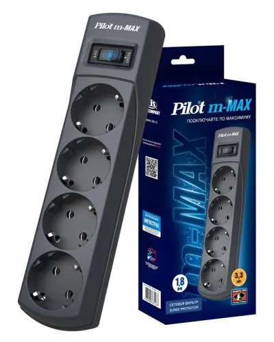 Pilot m-MAX 1.8м. Сетевой фильтр. Pilot в Майкопе