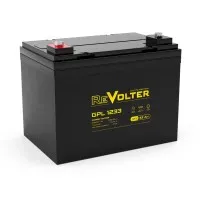 Revolter GPL 1233. Аккумулятор автомобильный герметичный свинцово-кислотный. Revolter