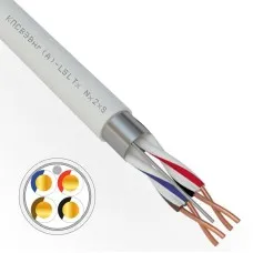 КПСВЭВнг(А)-LSLTx 2х2х0,5 REXANT (01-4875-1). Кабель для систем передачи данных пониженной пожароопасности c низким дымо- и газовыделением, с низкой токсичностью продуктов горения. Rexant
