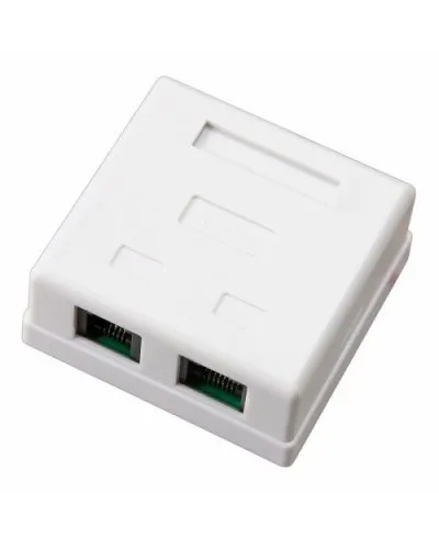 Розетка компьютерная внешняя, 2-порта RJ-45 (8P8C), UTP CAT 6 REXANT (03-0136): Розетка RJ-45 в Майкопе