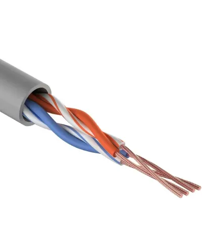 U/UTP, CAT 5e, PVC, 2PR, 24AWG, INDOOR, STRANDED, серый, 305м REXANT (01-0026). Кабель «витая пара» (LAN) для структурированных систем связи. Rexant в Майкопе