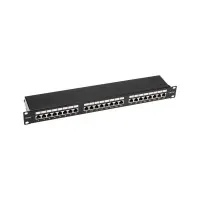 Панель коммутационная 19", 1U, 24 порта, STP, RJ-45, CAT 5e REXANT PRO (02-0041): Патч-панель 19"