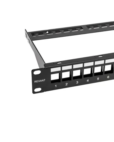 Панель коммутационная наборная 19", 1U, 24 порта, UTP REXANT PRO (02-0053): Патч-панель 19" в Майкопе