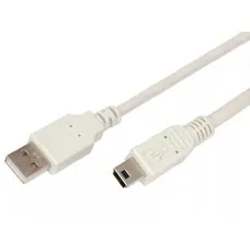 Кабель USB-A – mini USB, 1А, 1,8м, ПВХ, белый REXANT (18-1134): Кабель для программирования