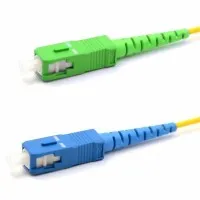 Патч-корд оптический переходной (SM), 9/125 (OS2), SC/APC-SC/UPC, (Simplex), LSZH, 2м REXANT (50-2051): Патч-корд оптический