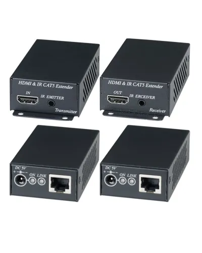 HE02EI. Комплект для передачи HDMI-сигнала с ИК-повторителем. SC&T в Майкопе