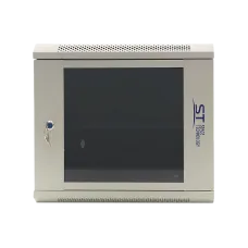 ST-NC9U600 (серый) С ПОЛКОЙ. Шкаф телекоммуникационный 19 настенный 9U. Space Technology