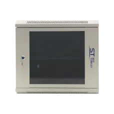 ST-NC9U01 (серый) С ПОЛКОЙ. Шкаф телекоммуникационный 19 настенный 9U. Space Technology