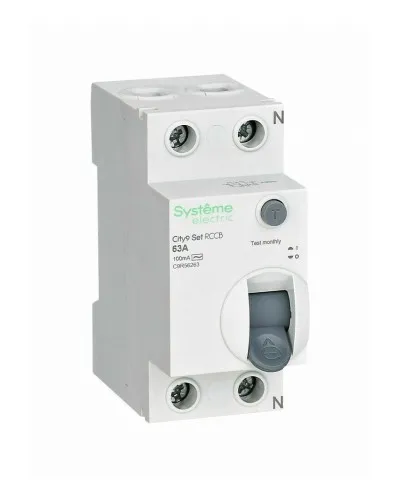 City9 Set 63А 2P 100мА AC 230В (C9R56263). Выключатель дифференциального тока. Systeme Electric в Майкопе