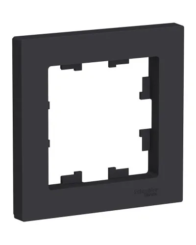 AtlasDesign рамка 1-постовая универсальная, карбон (ATN001001). Рамка универсальная. Systeme Electric в Майкопе
