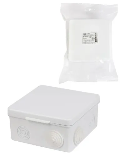 Коробка ОП 100х100х55мм, крышка, IP54, 8вх. (SQ1401-0513). Распаячная коробка. TDM ЕLECTRIC в Майкопе