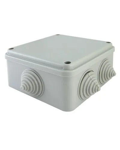 Коробка ОП 100х100х50мм, крышка на винтах, IP55, 6 вх. (SQ1401-1234). Распаячная коробка. TDM ЕLECTRIC в Майкопе