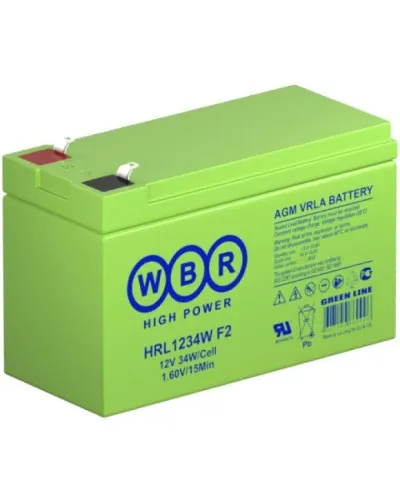 WBR HRL1234W F2. Аккумулятор герметичный свинцово-кислотный. WBR в Майкопе