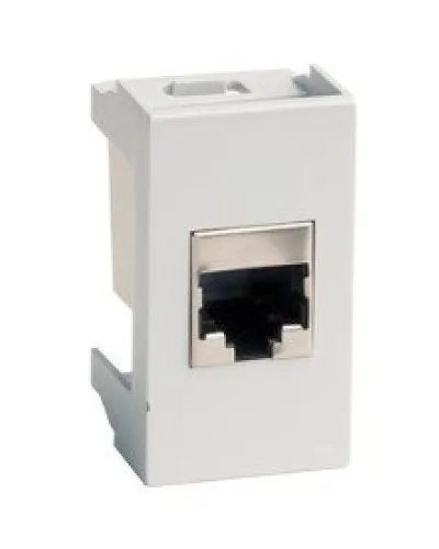 Розетка RJ-45 Viva 1 модуль серая (45138): Розетка компьютерная с одним разъёмом в Майкопе