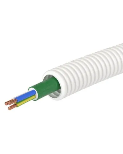 Труба ПЛЛ D20 + ППГнг(А)-HF 3х1,5 (ГОСТ+) (8L82050HF). Гофрошланг с кабелем. ДКС в Майкопе