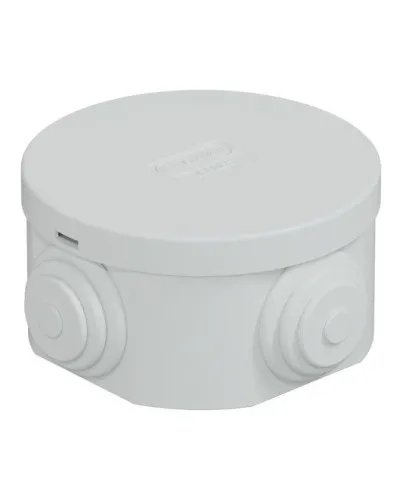 Коробка JBR065 D=65х35, 4 вых., IP44, серая (44004). Коробка монтажная. Экопласт в Майкопе