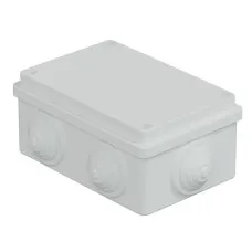 Коробка JBS120 120х80х50, 6 вых., IP55, белая (44008W-1). Коробка монтажная. Экопласт