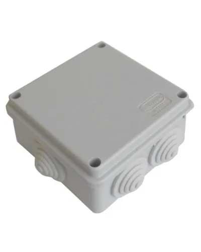 Коробка JBS100 100х100х55, 6 вых., 3P (1,5…6мм²) серая (43027HF-GR). Коробка монтажная, огнестойкая, без галогена. Экопласт в Майкопе
