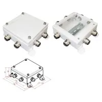 КМ IP66-1515, 8 вводов. Коробка монтажная электротехническая. Гефест
