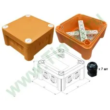КМ-О-1212(П)(18к)-IP66(П6-12): Коробка монтажная огнестойкая