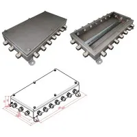 КМ IP66-2040, нержавейка. Коробка монтажная электротехническая. Гефест