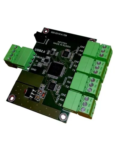 AVT-USB/4RS232. Промышленный преобразователь USB в RS-232. Инфотех в Майкопе