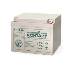 Контакт КТ 12-26. Аккумулятор герметичный свинцово-кислотный. Контакт
