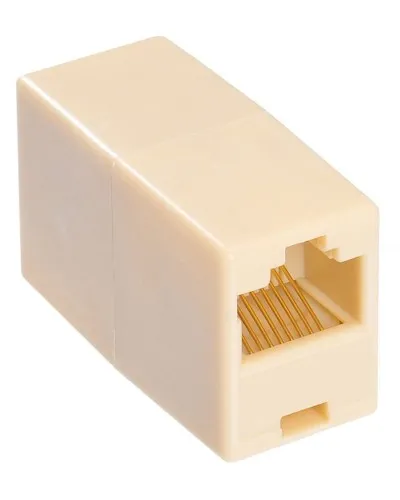 RJ-45 (розетка)-RJ-45 (розетка) (бежевый): Разъем распределительный в Майкопе