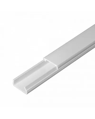 Короб 20х10 (Промрукав) (PR.0325203). Кабель-канал с двойным замком белый 20х10. Промрукав в Майкопе