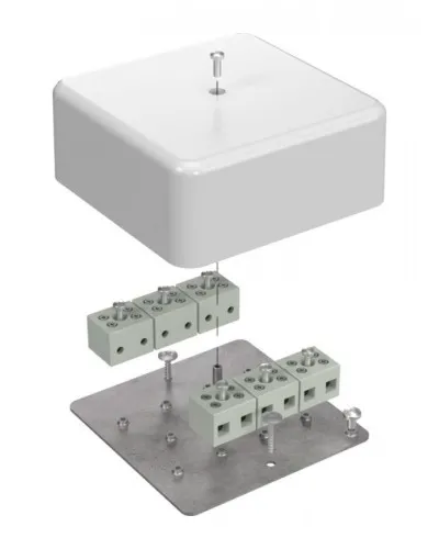 Коробка огнестойкая 103х103х45 (латунь) (40-0470-FR6.0-12-Е60). Коробка огнестойкая для открытой установки. Промрукав в Майкопе