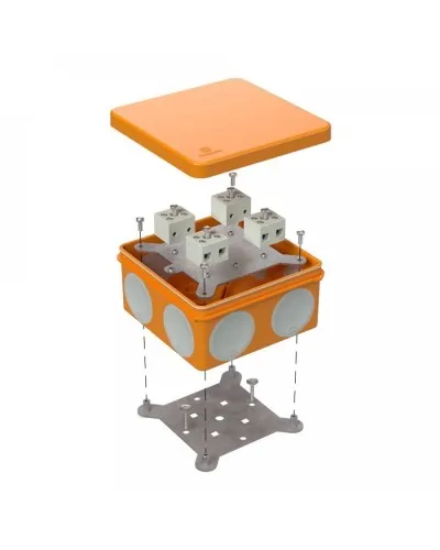 Коробка огнестойкая 60-0300-FR6.0-8 Е15-Е120 100х100х50. Коробка огнестойкая для открытой установки. Промрукав в Майкопе