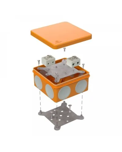Коробка огнестойкая 60-0300-FR10.0-4 Е15-Е120 100х100х50. Коробка огнестойкая для открытой установки. Промрукав в Майкопе
