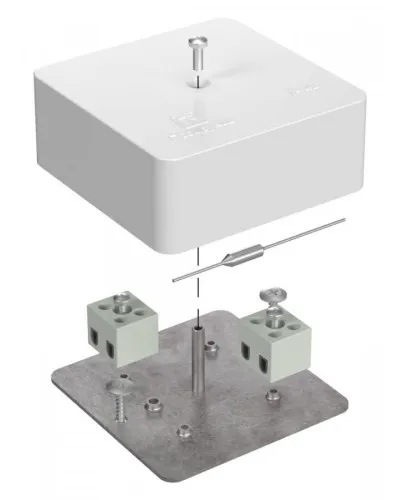 Коробка огнестойкая 75х75х30 (40-0450-FR6.0-4-П). Коробка огнестойкая для открытой установки. Промрукав в Майкопе