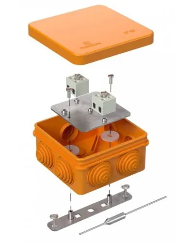 Коробка огнестойкая 80х80х40 (40-0210-FR2.5-4-П). Коробка огнестойкая для открытой установки. Промрукав в Майкопе