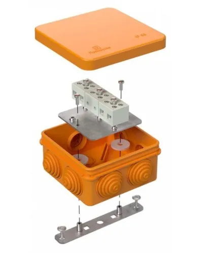 Коробка огнестойкая 80х80х40 (40-0210-FR2.5-6). Коробка огнестойкая для открытой установки. Промрукав в Майкопе
