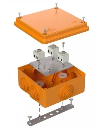 Коробка огнестойкая 100х100х50 (40-0300-FR1.5-6). Коробка огнестойкая для открытой установки. Промрукав в Майкопе